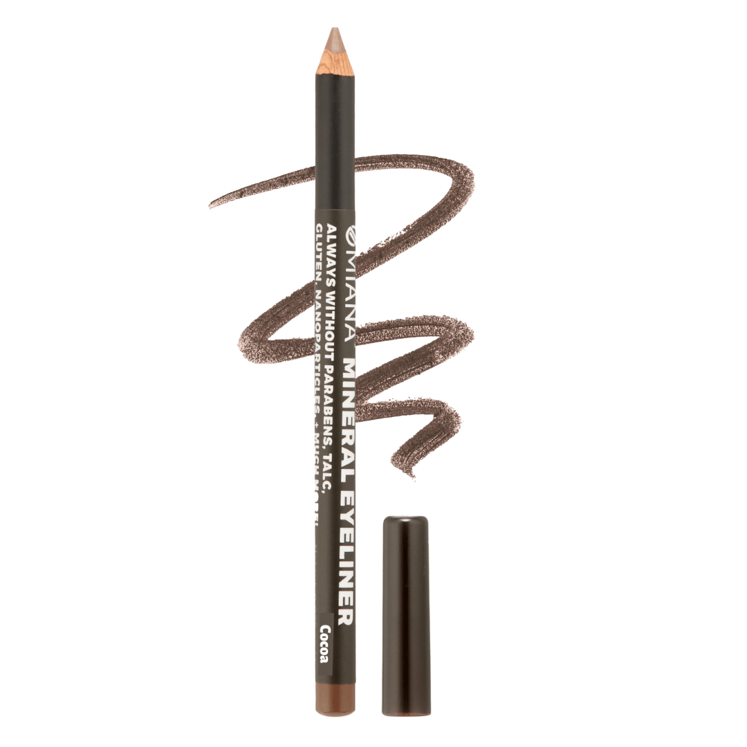 Omiana Natural Cosmetics Eyeliner Cocoa Mineral Pencil Eyeliners - No Titanium Dioxide; Mica-Free Options!